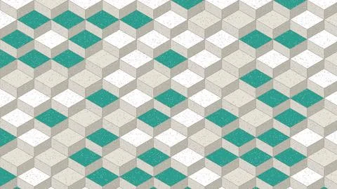 Green geometric pattern with diamond shapes on seamless background illustrati Stock Illustration