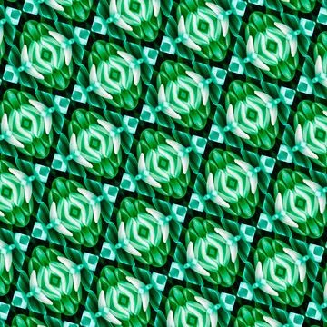 Green geometric pattern Illustrazione stock