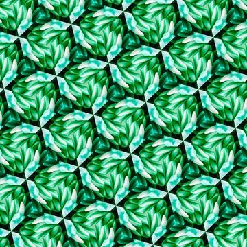 Green geometric pattern Illustrazione stock