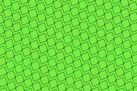 Green geometric pattern with interconnected lines and shapes Stock Illustration