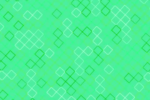 Green geometric pattern with squares and lines on background イラスト素材
