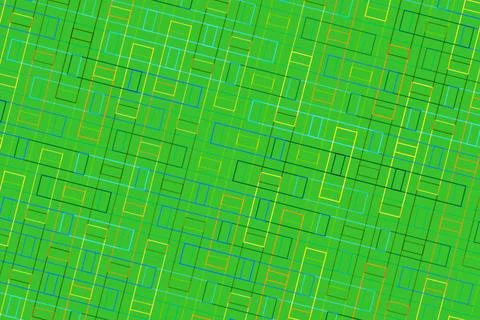 Green geometric pattern with squares and rectangles 스톡 일러스트