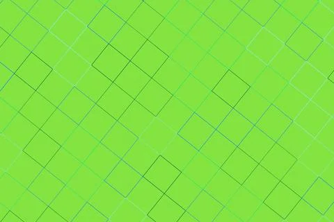 Green geometric pattern with squares and lines on background Stock Photos