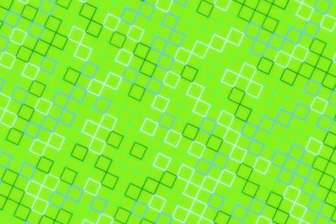 Green geometric pattern with squares and lines for background Stock Photos