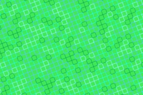 Green geometric pattern with squares and lines Stock Photos