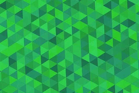 Green geometric pattern with triangles and hexagons design Stock Illustration