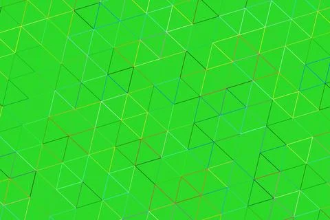 Green geometric pattern with triangles and lines on background Stock Photos