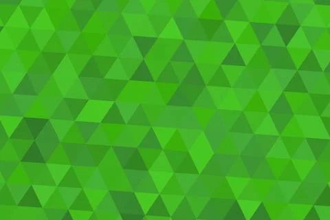 Green geometric pattern with triangles for background design Stock Illustration