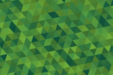 Green geometric pattern with triangles on colorful background Stock-Illustration