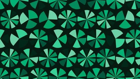 Green Geometric Pie Chart Pattern Background Ilustración de archivo