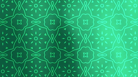 Green geometric seamless ornamental pattern background Stock Footage 327967004