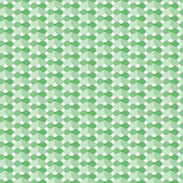 Green geometric seamless pattern with repeating cube shapes Stock Illustration