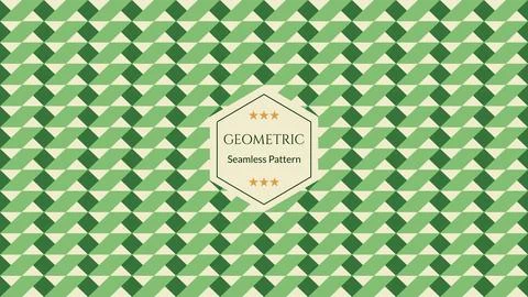 Green geometric seamless patterns, Abstract background, Simple vector graphic Stock Illustration