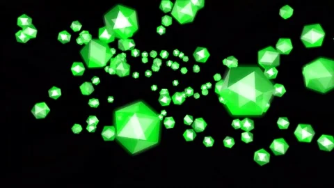 Green geometric shape Video stock 147144286