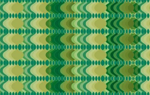 Green Geometric Zigzag Pattern Seamless Abstract Background With Tribal Dia.. Stock Illustration