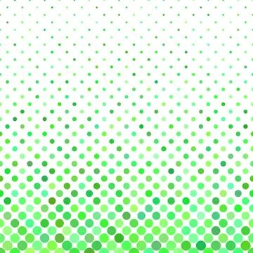 Green geometrical circle pattern - vector snowfall background graphic with dots Stock Illustration