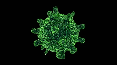 Green germ animation Stock Footage 62064248