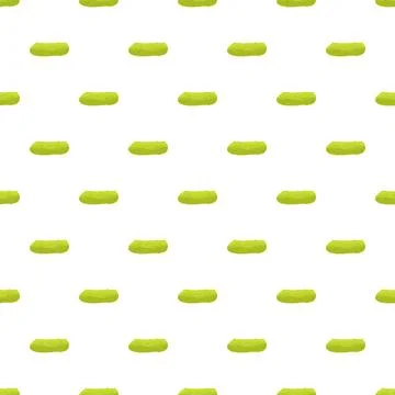 Green gherkin vegetable repeating pattern on white surface Stock Illustration