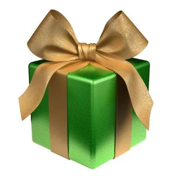 Green Gift Box Illustration