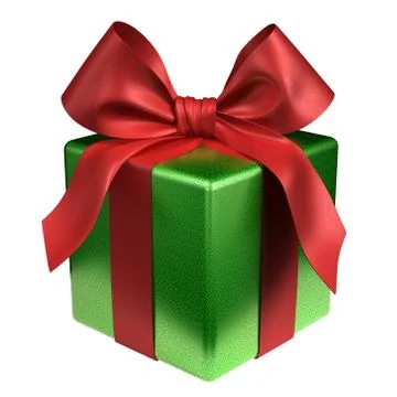 Green Gift Box Illustration