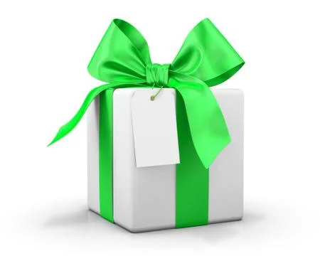 Green gift box Illustration