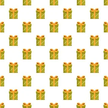 Green gift boxes pattern for holiday celebration background イラスト素材