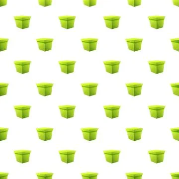 Green gift boxes repeating seamless pattern background 스톡 일러스트