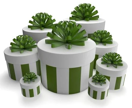 Green gifts Illustrazione stock