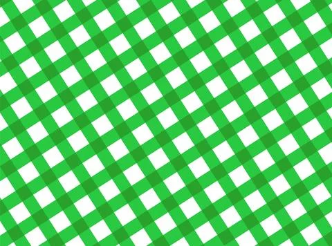 Green Gingham Check Pattern Seamless Background for Tablecloths, Picnic and.. 스톡 일러스트