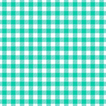 Green gingham check seamless pattern Illustrazione stock