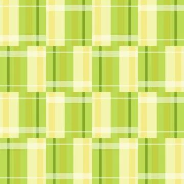 Green Gingham Checkered Pattern. Textile design of textured plaid. Stock Illustration