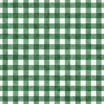 Green gingham pattern repeat background Illustrazione stock