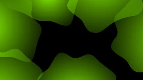 Green glasses in black background Stock Illustration