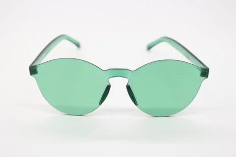 Green glasses Stock Photos