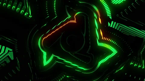 Green glitch Stock Footage 219105410