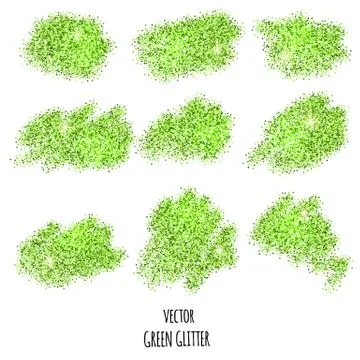 Green glitter background Illustrazione stock