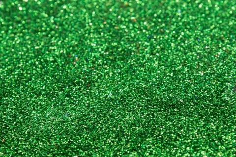 Green Glitter Background Stock Photos