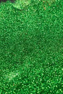 Green Glitter Background Stock Photos