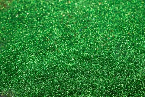 Green Glitter Background Stock Photos