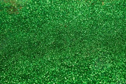 Green Glitter Background Stock Photos