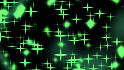 Green glitter glow animation Stock Footage 231460044