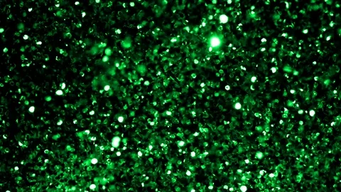 Green glitter / sparkle explosion texture / shot in slow motion at 960fps Stock Footage 86373427