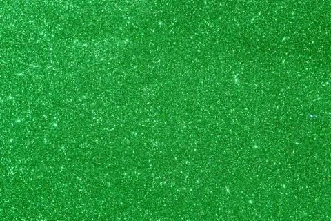 Green glitter texture background Stock Photos