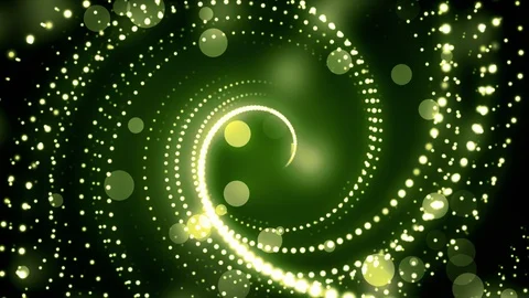 Green Glitter Twirls Stock Footage 94855962