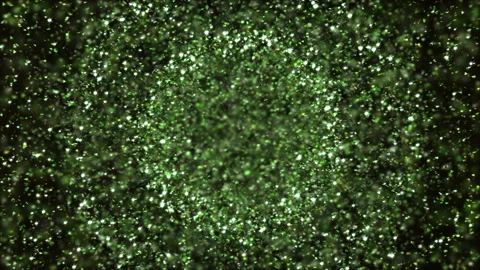 Green Glitter Waves loop animation Stock Footage 233757447