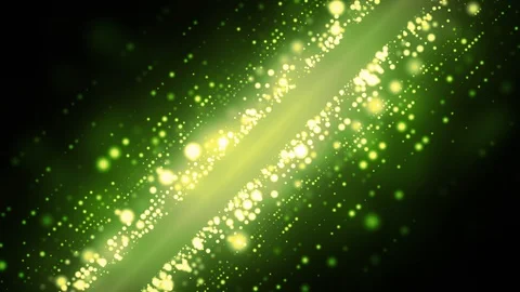 Green Glittering Depth Lights Stock Footage 94855866