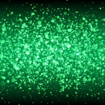 Green glittering stardust background. 스톡 일러스트