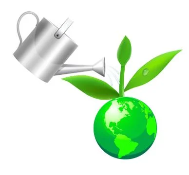 Green globe Stock Illustration