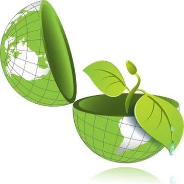Green globe Stock Illustration