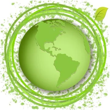 Green globe Stock Illustration